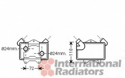 VAN WEZEL 30003477 -  масляный радиатор, двигательное масло